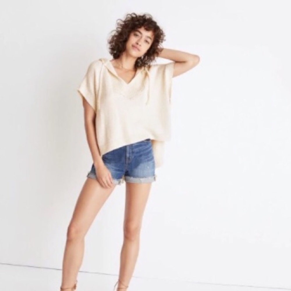 Madewell Poncho Hoodie Sweater